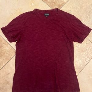 Club Monaco Maroon Short Sleeve Tee